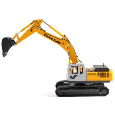 1:50 Excavator Toy Construction Equipment Model Diecast Digger Truck Yellow - Image 1 of 4