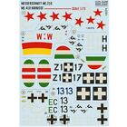 Waterslide Decal airplane 1:72 Messerchmitt Me 210 &quot;Hornisse&quot; Print Scale 72-298