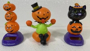 Solarbetriebene bewegliche tanzende schwingende Holloween Monster Kürbisse - Bild 1 von 8