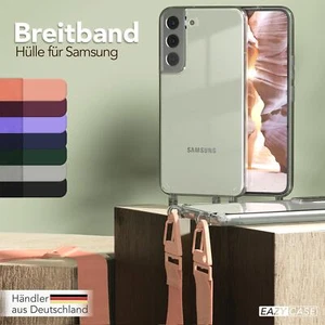 Handykette für Samsung Galaxy Schutzhülle Breitband Gurt Handy Cover transparent - Afbeelding 1 van 13