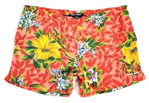 POLO SPORT by RALPH LAUREN Vintage 90's Tonal Pink Floral Swim Trunks Men's XL - Picture 1 of 10
