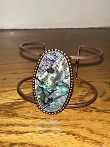 Pulsera Facetada Arco Iris J CREW Turquesa con Incrustación de Perla Crujiente Nuevo Sin Etiquetas 🙂228 - Imagen 1 de 4