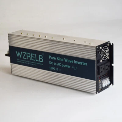 Power Converter 4000W Pure Sine Wave Inverter 48V to 110V 220V Truck Home RV Car - Image 1 of 3