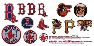 Boston Redsox-Orioles-Pirates MLBSports Embriodery From Thai 🛫To🛬USA🚚USPS - Picture 1 of 77
