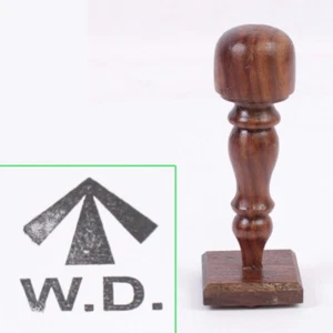 Replica British Army W.D. WW2 Webbing Wooden Rubber Ink Stamp WD780 - Picture 1 of 4
