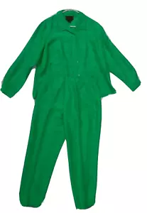 Diana Herman Women's 100% Silk Pants Suit Size XL (Jacket) M Pants Green - Picture 1 of 4