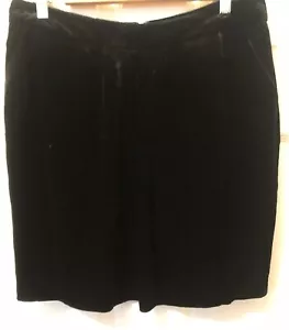 Jigsaw New Silk Velvet Black Pleat Front Skirt RRP £129 Size 12 - Picture 1 of 12