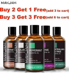 MAYJAM 100 mL Essential Oils 100% Pure & Natural Therapeutic Grade Aromatherapy - Picture 1 of 57