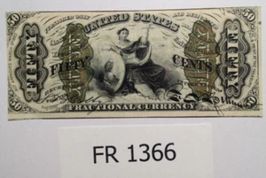 FR 1366 US Fractional Currency Ungraded CRISP UNC - Picture 1 of 8