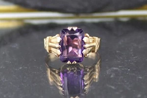 Historischer Goldring, 585er Rotgold, Birmingham um 1900 - Bild 1 von 11