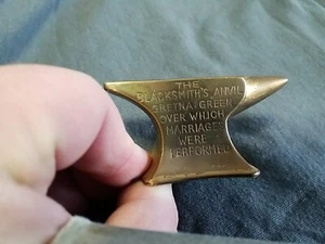 vintage brass jeweler's anvil, used - Picture 1 of 10