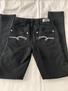 Justice size 10 R black simply low knit jeggings  - Picture 1 of 4