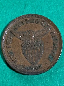 US PHILIPPINES HALF CENTAVO 1903 #575 - Picture 1 of 2