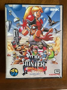Genuine SNK Neo Geo Top Hunter SNK, 1994 Japan Game w/Box Instructions Tested - Picture 1 of 14