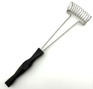Vtg Cutco 1714 Mix-N-Stir Wire Whisk Whip Egg Beater Mixer Brown Swirl READ - Picture 1 of 6