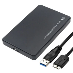 2.5" SATA USB 3.0 Hard Drive Disk HDD SSD Enclosure External Laptop Case Lot - Picture 1 of 13