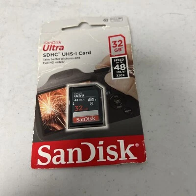 SanDisk Ultra 32 GB SDHC SDXC SD Class 10 48MB/s 320x Memory Card SDSDUNB-032G - Image 1 of 2