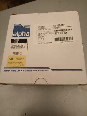 Conductor Alpha Wire 715/4R, cable bobina modular negro  Foto 1 de 3