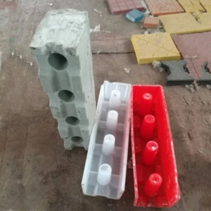 Concrete Brick Mold 60 cm Interlocking Hollow Construction Blocks Plastic Moulds - Picture 1 of 13