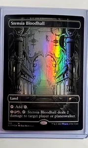 2021 MTG Magic the Gathering SLD Secret Lair Land Foil #353 Stensia Bloodhall - Bild 1 von 2