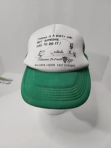 Fishing Is A Dirty Job- Do It With Old Style Vintage Mesh Snapback Hat Promo... - Picture 1 of 7
