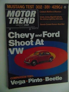 Motor Trend Magazine January 1971 Mustang TEST - Foto 1 di 1