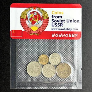 Soviet Coins: 5 Unique Random Coins from Soviet Union, USSR for Coin Collecting - Picture 1 of 3