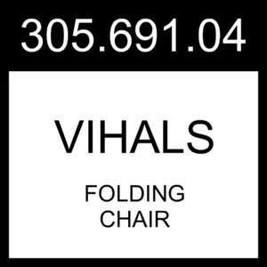 IKEA VIHALS Folding Chair White 305.691.04 - Picture 1 of 1