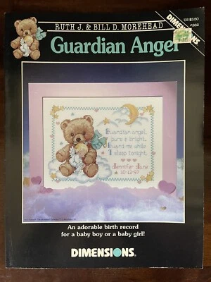 Dimensions Guardian Angel Ruth J. & Bill Morehead Cross Stitch Pattern Booklet - Image 1 of 2