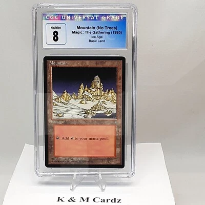 MTG - Ice Age - Mountain - Graded - CGC 8.0 - Image 1 of 4