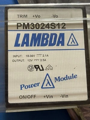PM30-24S12 DC/DC POWER MODULE INPUT 18-36V-2.1A OUTPUT 12V-2.5A (1 PER LOT) - Image 1 of 2