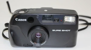 Canon Sure Shot fotocamera compatta 35 mm completamente automatica punta e scatta pellicola 28/48 mm - Foto 1 di 22