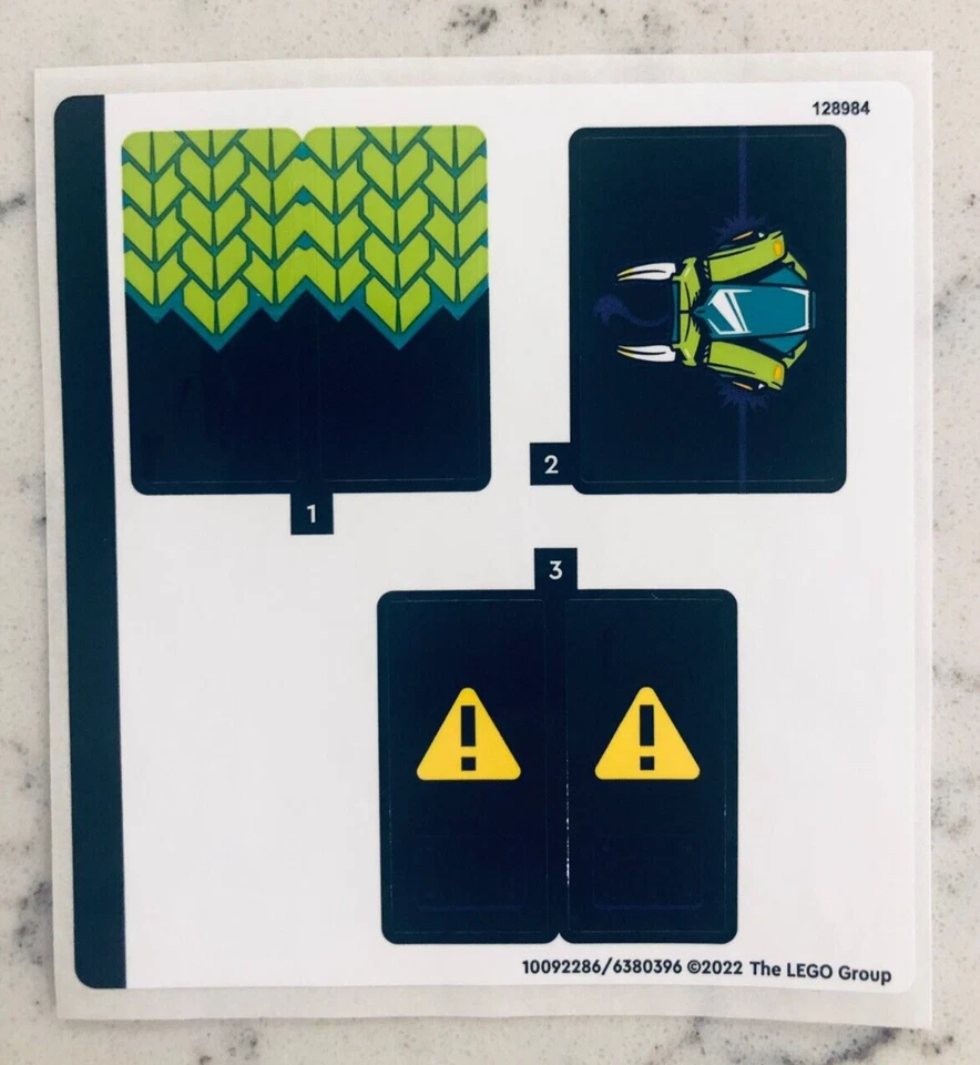LEGO STICKER SHEET for 60339 Double Loop Stunt Arena NEW & Genuine! - Image 1 of 1