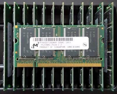 MICRON MT4VDDT1664HY-335K1 128MB 200-Pin CL2.5 DDR333 (PC2700) SODIMM *NEW* - Image 1 of 4