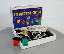 20 Rotpfeil Partylichter Laternen Lichterkette Innen Außen in OVP 70er Jahre RAR