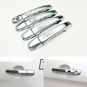 For 2011-2019 Ford Explorer Chrome Door Handle Covers WITH Smartkey Hole Cutout - Picture 1 of 5