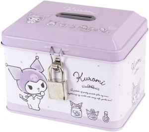 T's Factory Sanrio Characters Lockable Can Bank Cosmetics/Kuromi SR-5545239CK - Picture 1 of 3