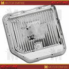 Fits Chevy GM Turbo Th-350 Steel Transmission Pan Chrome With Drain Plug