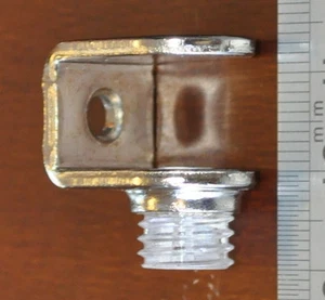 Pack of 8 Small Nickel Plated Shelf Clamps for Glass Shelves between 5 & 11mm - Picture 1 of 1