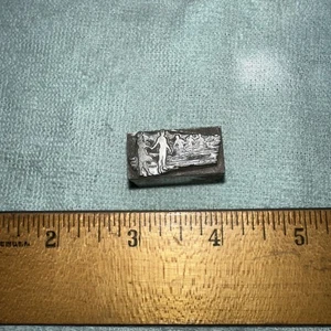 Blocco Stampa " Scena 1800?? Blocco Piombo Persone Nuoto - Foto 1 di 6