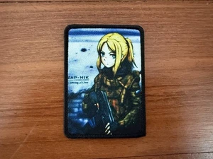 Russian Anime Tactical Girl with Rifle Badge - Military Patch - Picture 1 of 1