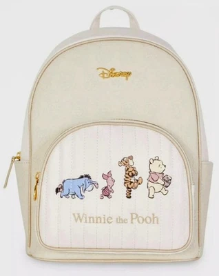 MOCHILA DE CUERO SINTÉTICO DISNEY’S WINNIETHE POOH, EEYORE, TIGGER & PIGLET NUEVA CON ETIQUETAS Foto 1 de 4
