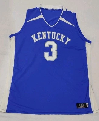 Camiseta deportiva azul de baloncesto Kentucky Wildcats #3 equipo de juego NCAA adulto talla grande Foto 1 de 4