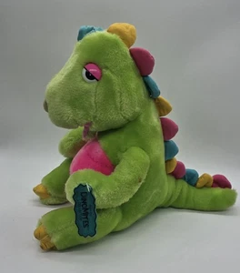 Vintage 1986 Dinosnores Stofftier Plüsch Dinosaurier Commonwealth Toys DinoMites Rassel  - Bild 1 von 5