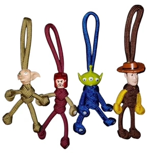 Paracord Buddy Keyring Woody Dobby Iron Man Alien Keychain Handmade Bundle Toy - Picture 1 of 10