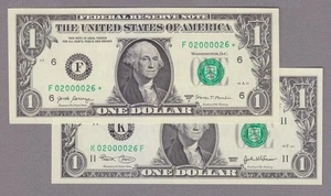 COLLECTORS ITEM - FANCY MATCHING STAR SERIAL - ZERO SEQUENCE 02000026 - byMP02st - Picture 1 of 4