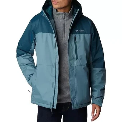 Columbia Hikebound Waterproof Insulated Hooded Jacket Metal Night Wave Men's NEW - Image 1 of 4