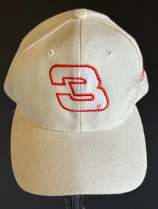 Vintage Dale Earnhardt #3 Snapback Mütze Stern Kappe weiß Wettbewerberansicht bestickt - Bild 1 von 9