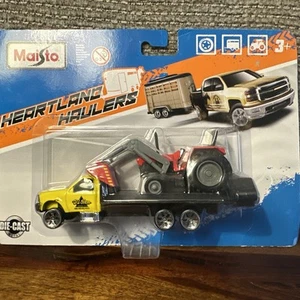 Maisto Heartland Haulers Flatbed Truck with Tractor 1:64 Scale Diecast 12328 - Picture 1 of 10