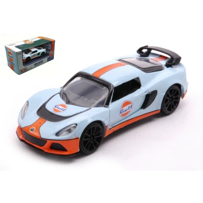 LOTUS EXIGE WITH GULF LIVERY 2003 LIGHT BLUE/ORANGE 1:43 Motormax Auto Competizi - Immagine 1 di 3